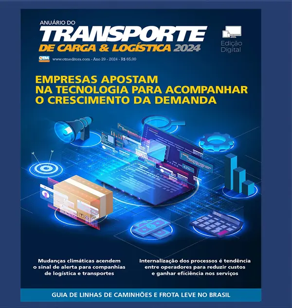 Capa da página Anuário do Transporte de Carga